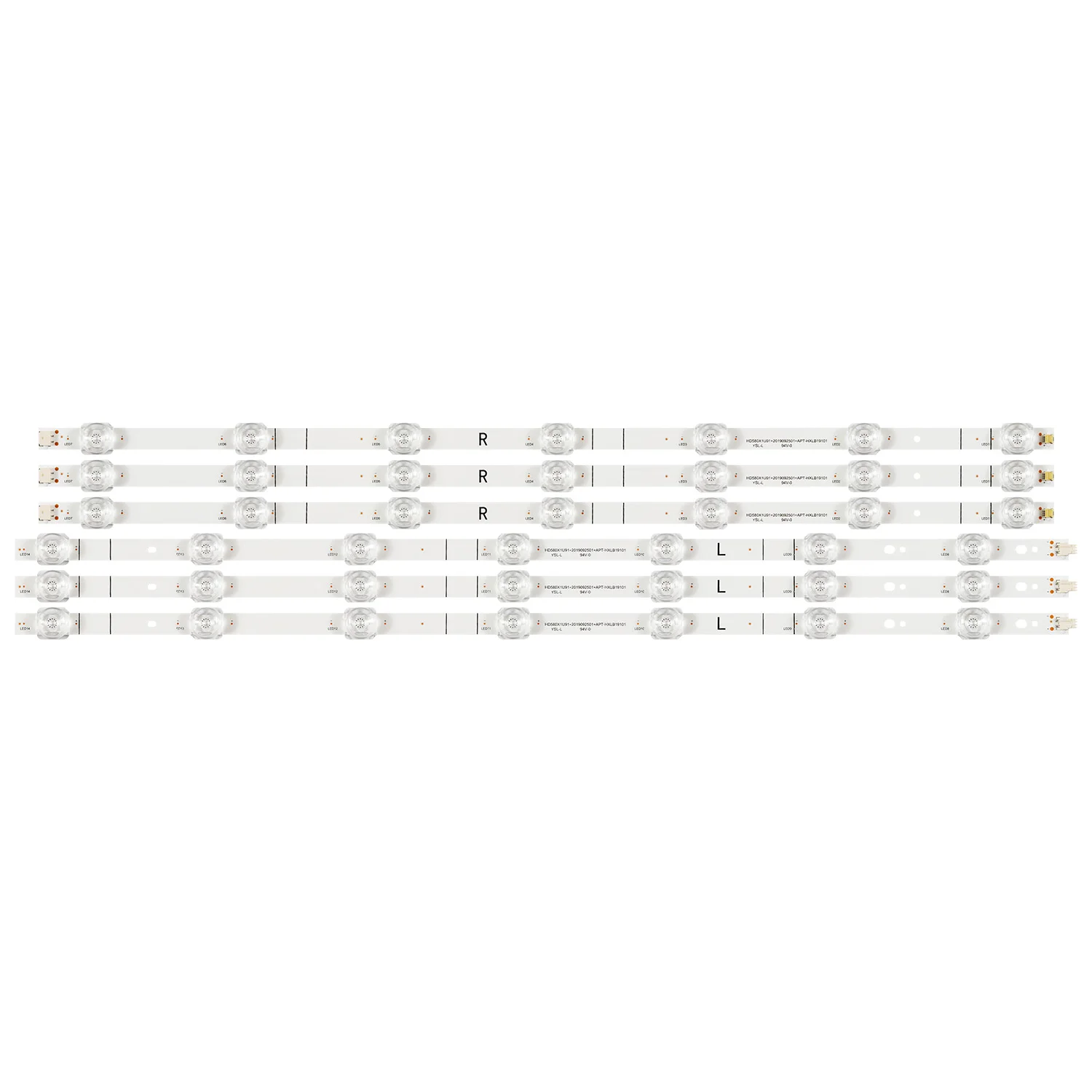 Tira de luz de fundo LED para Hisense, 58S5, 58A7120F, 58AE7000F, 58R6E3, 58R6000GM, 58H6500G, HD580X1U91, LB58007, V0, LB58005