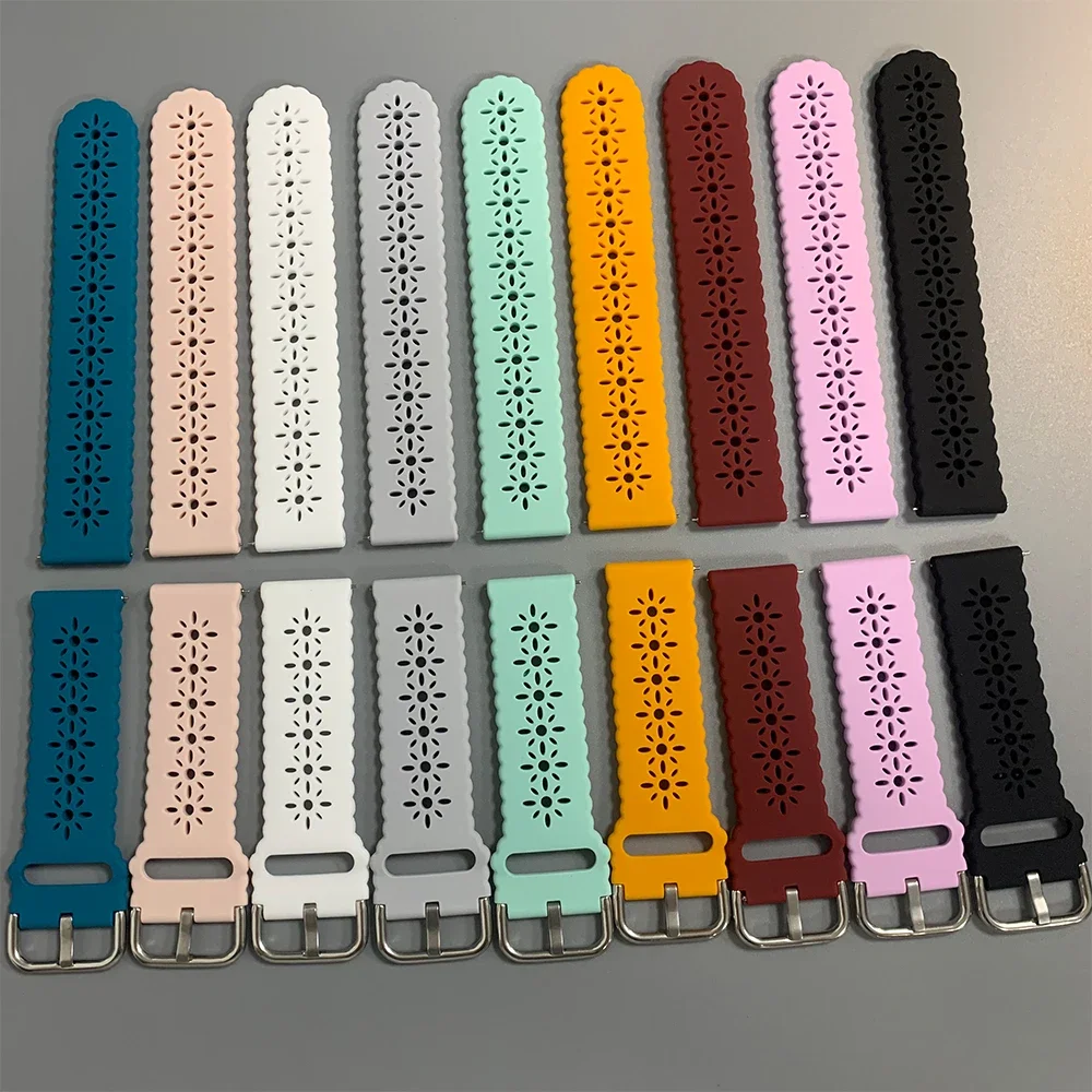 Garmin Approach S50 S42 S40 S12/Forerunner 165 645 265 255 밴드 Vivoactive/Active 6 5 Venu 3 Correa 용 20mm 22mm 실리콘 스트랩