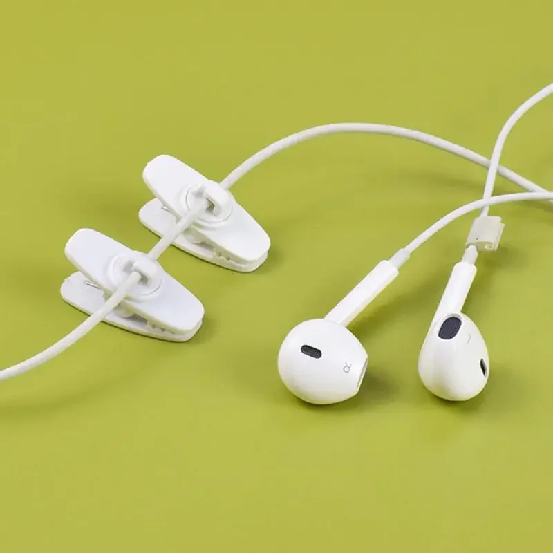 Cable Cord Clamp Collar Headset Clamp Collar Clip Rotating Clamps Headphone Cable Clips Earphone Winder Accessories