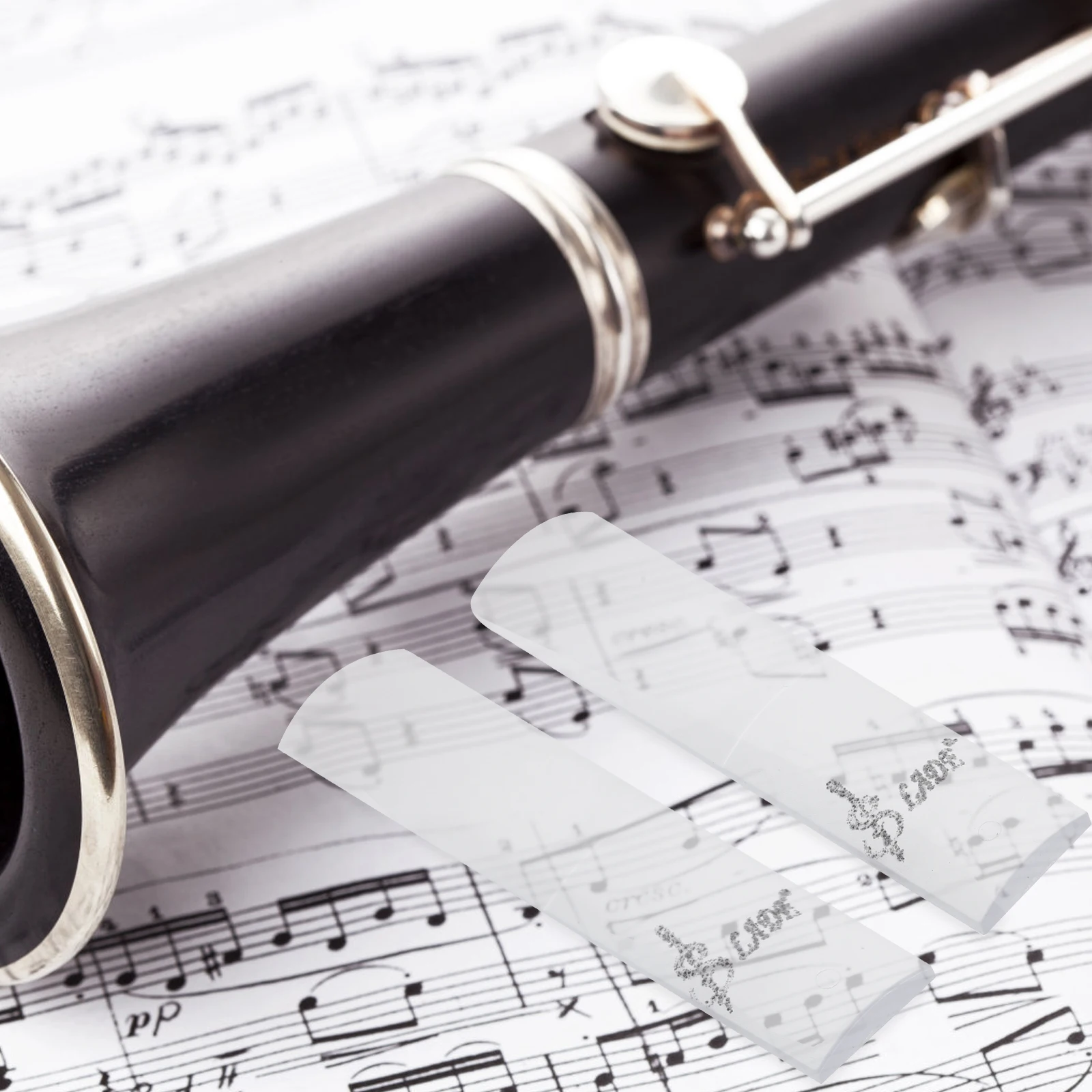 

Synthetic Resin Durable Compact Practical Durable Clarinet Reed Thin Compact Clarinet Reed Tip Replacement Accessories