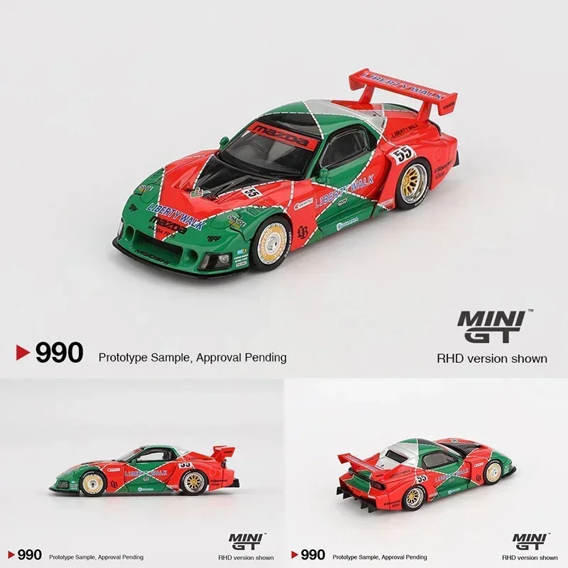 

MINIGT 990 1:64 LBWK Mazda RX7 LB Super Silhouette 787B Diecast Car Model Collection Toys