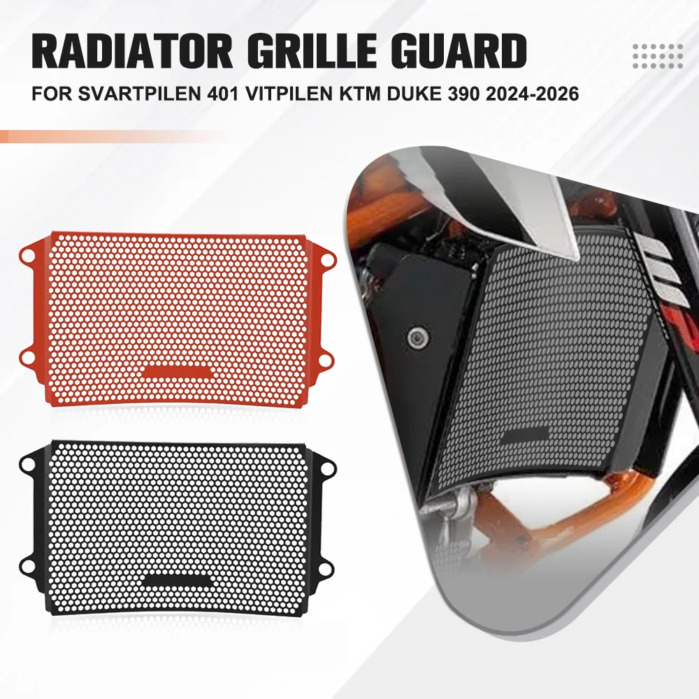 

Motorcycle Radiator Guard Protection Cooler Cover Protector For Husqvarna Svartpilen 401 Vitpilen KTM Duke 390 2024-2025 2026