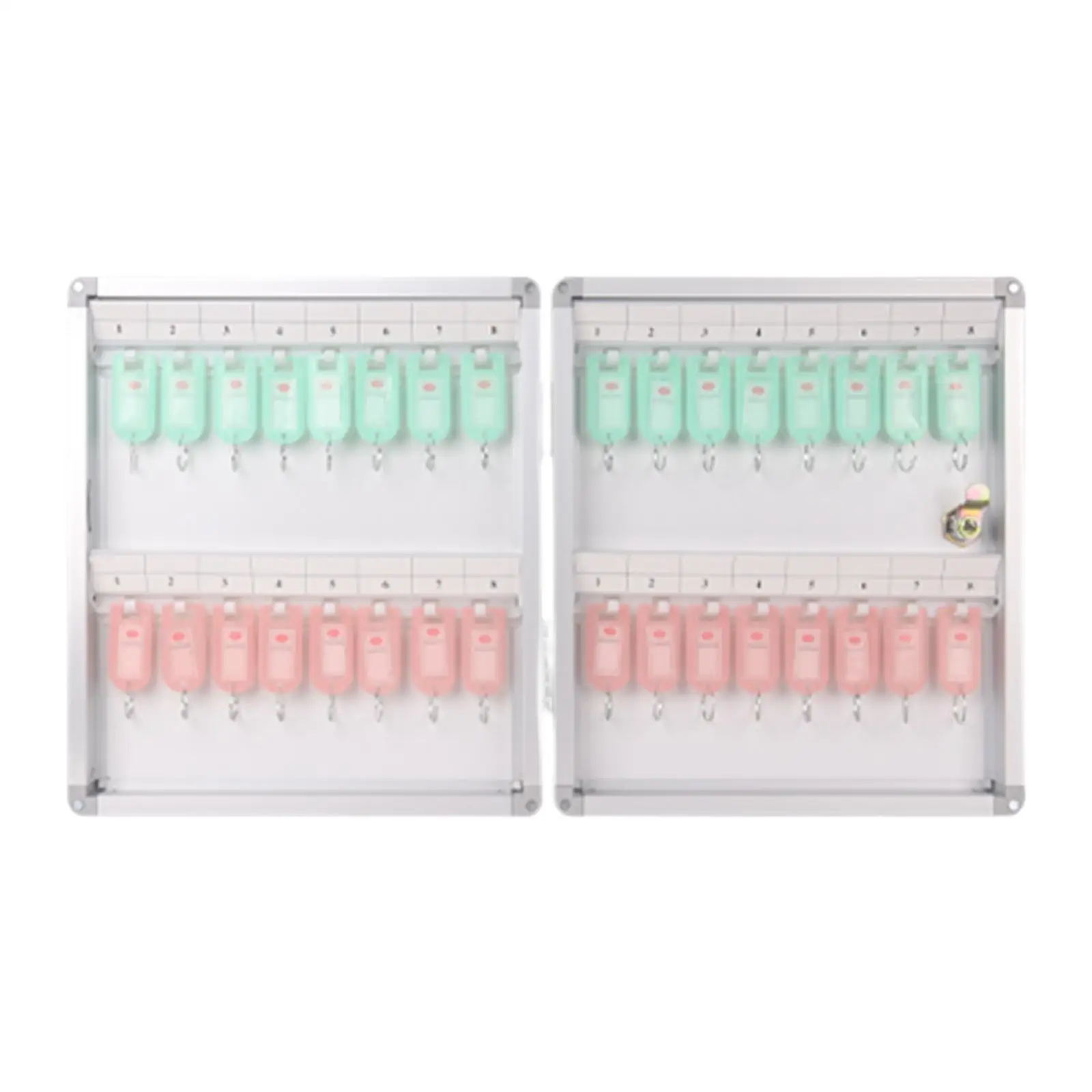 32 Position Key Storage Lock Box Wall Mount Holder for Hotels Car Office Key
