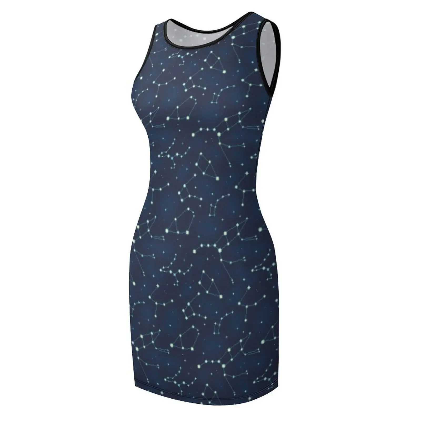 Robe d'été sans manches à motif Constellation (A), robe de bal pour femmes, robes de danse, 2025