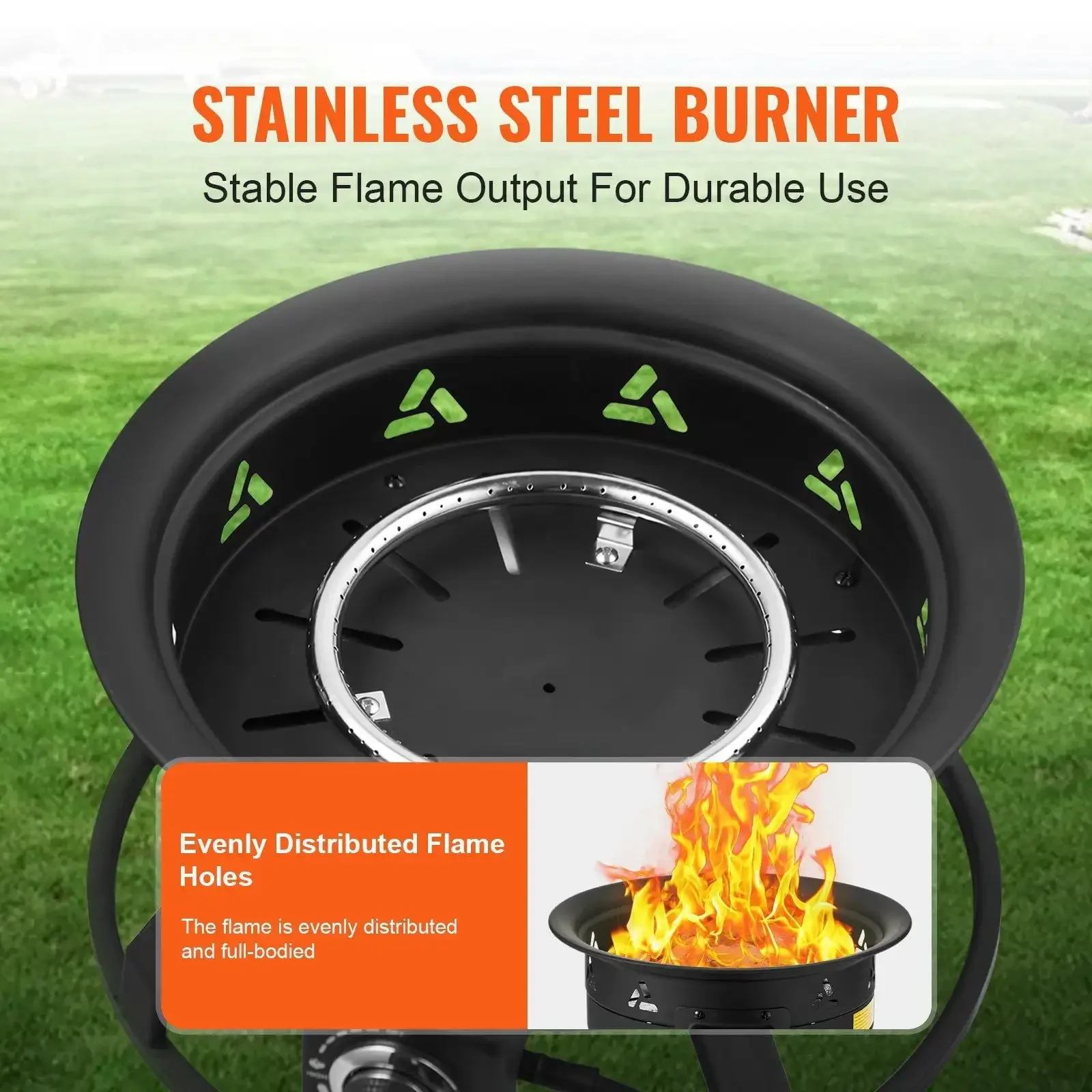 Propane Fire Pit 19' Outdoor Portable Gas Fire Pit for Heating 58000 BTU