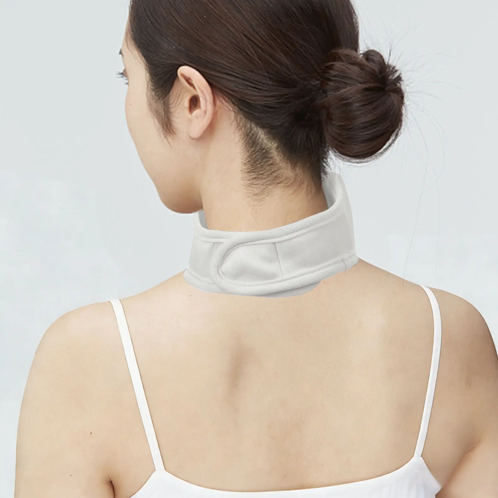 Reusable Castor Oil Neck Pack – Soft Comfortable Compress Wrap for Sleep with Hook & Loop Fastener