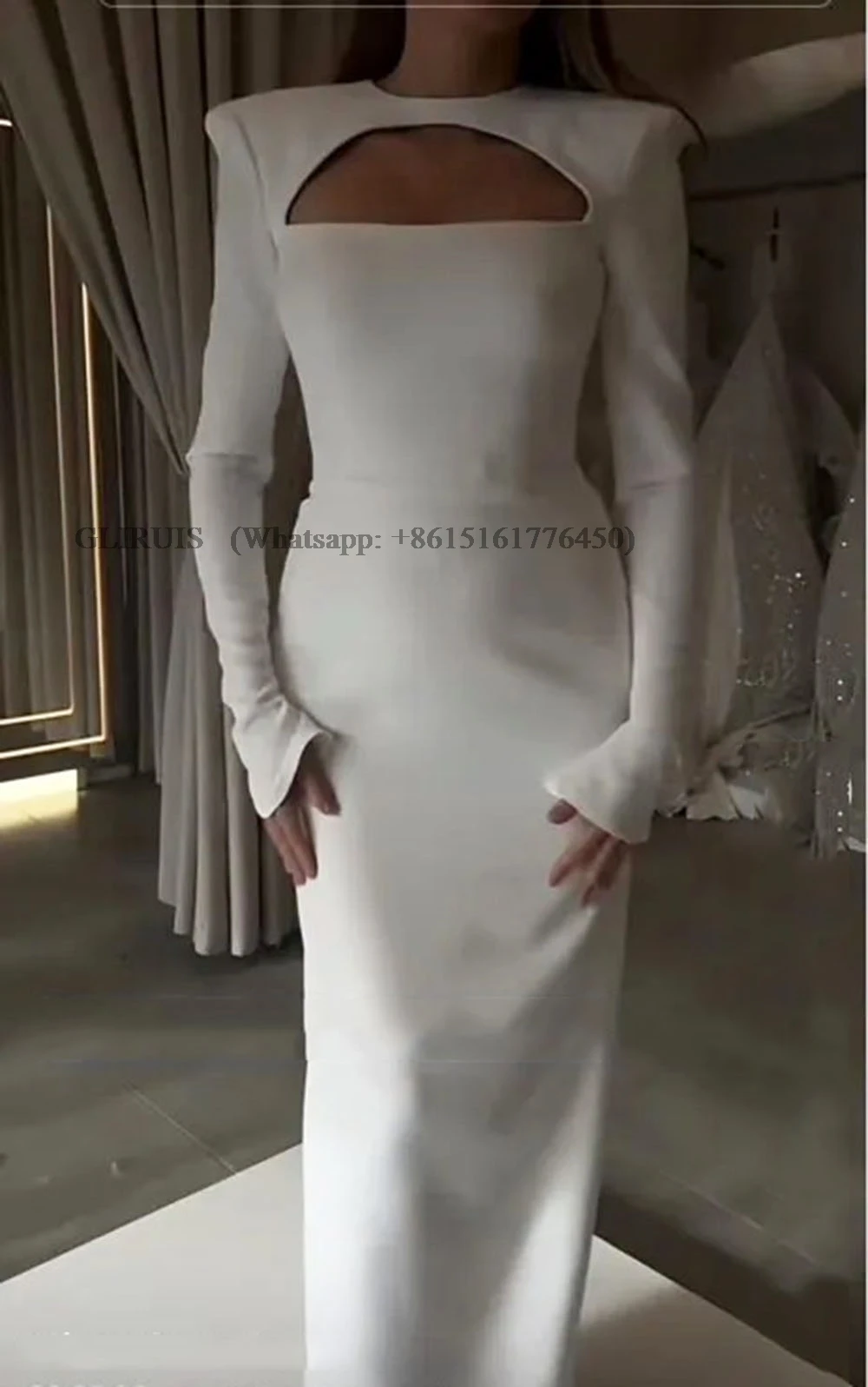 Elegant Black Arabia Prom Dresses Mermaid Long Sleeves Muslim Formal Evening Dresses Women Party Gowns 2024 Customized