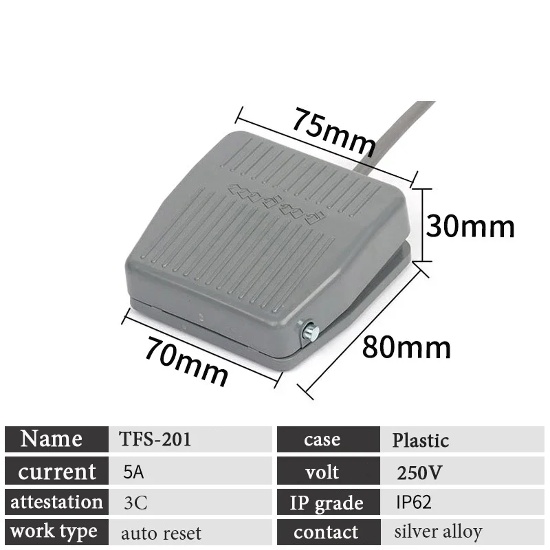 

Банковская охранная сигнализация, аварийная кнопка, 220 В, ножной переключатель управления питанием, NC, НЕТ сигнала, дополнительный выключатель остановки машины