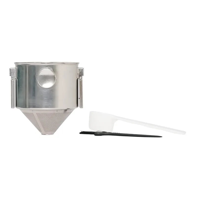 Collapsible Coffee Dripper, Double Ear Stainless Steel Coffee Filter, Reusable Pour Over Coffee Strainer