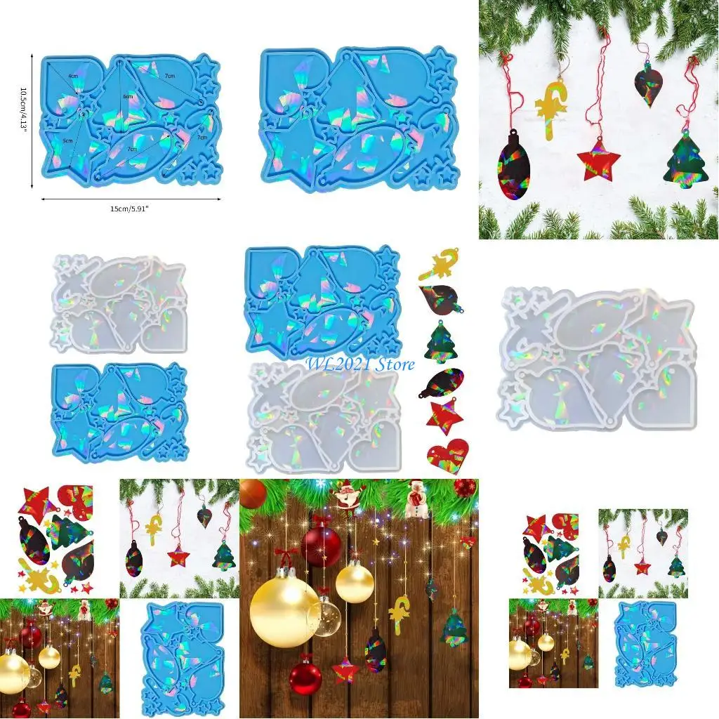 

G5GC Jewelry Casting Mold Christmas Pattern Silicone Mold Resin Mold