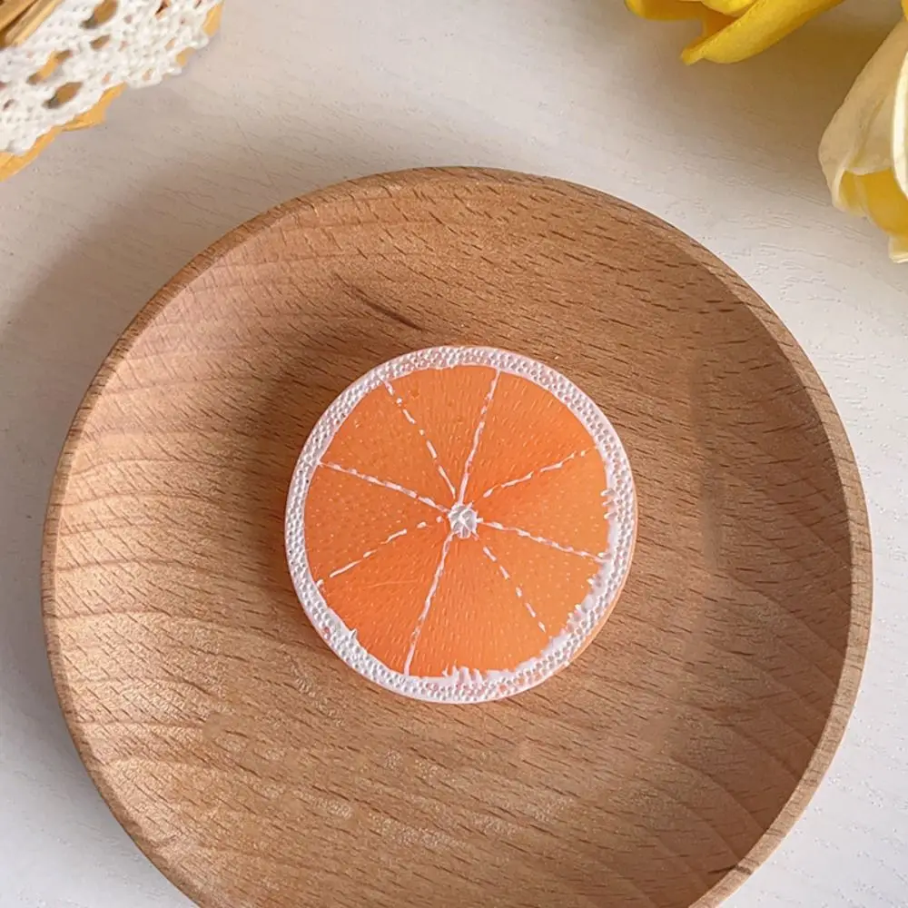 Simple Cherry Simulation Fruit Hairpin Lemon Peach Cute Hair Clip Fake Food Photo Props Girls