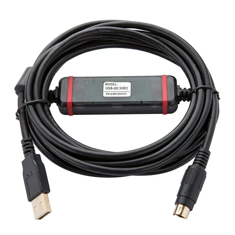 Amsamotion USB-QC30R2 Programming Cable Suitable for Mitsubishi Q Series PLC Communication Download Cable