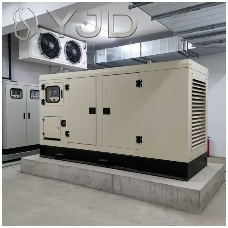 YJD Global Power 60Hz ATS Silent Open Frame Diesel Generator 50kVA-250kVA 24V DC Electric Start 90% Efficiency