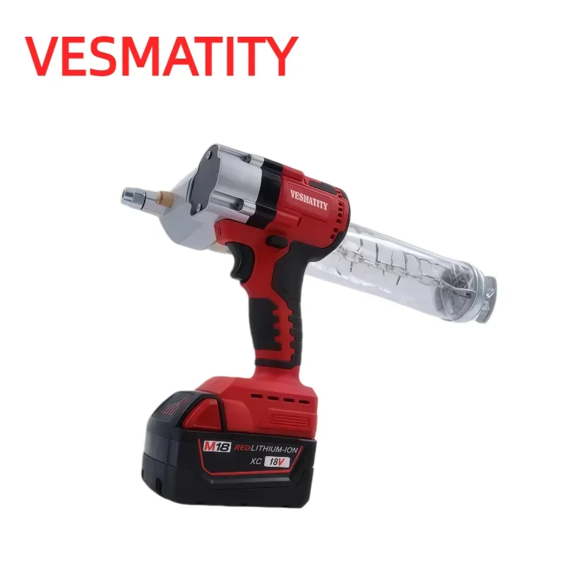 High pressure cordless grease gun electric oil injector lightweight tool machinery lubrication fit for Milwaukee battery