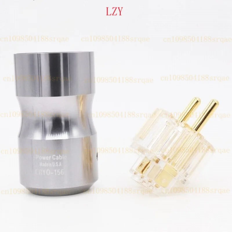 for Krell Pair 24k Gold plated EU for schuko Power Plug  IEC C13 C15 Female Connector