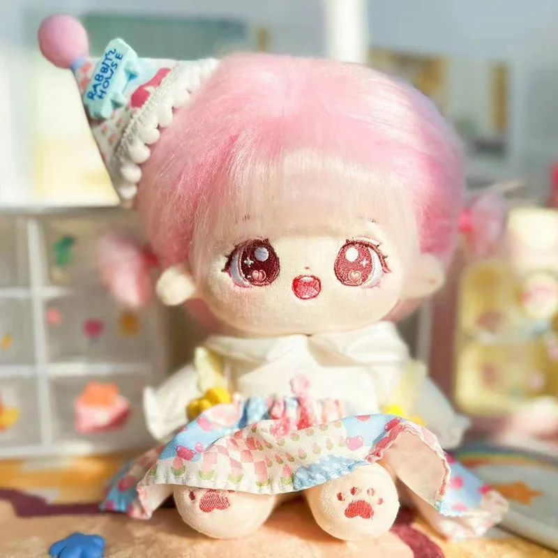 20cm Kawaii Plush Cotton Doll Idol Stuffed Super Star Figure Toys Signs Of The Zodiac Fat Body Doll Can Change Clothes Kids Gift