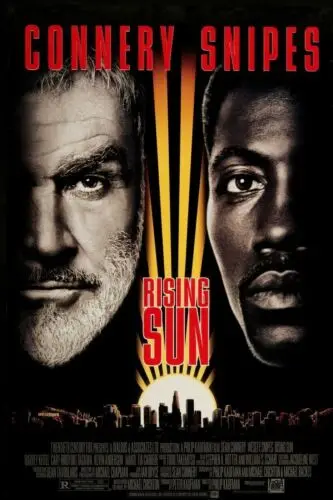 Rising Sun Film Movie Advert poster Retro Style Metal Sign, Connery Snipes