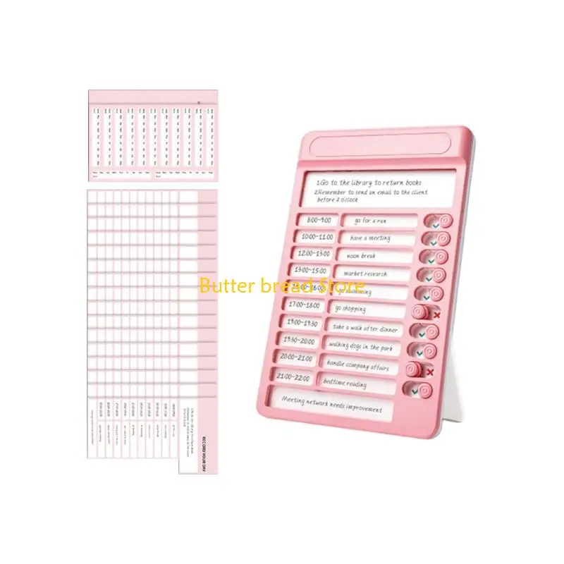 W89C Daily Plan and Time Management Discipline Plan Board For Kids Adults To Manage