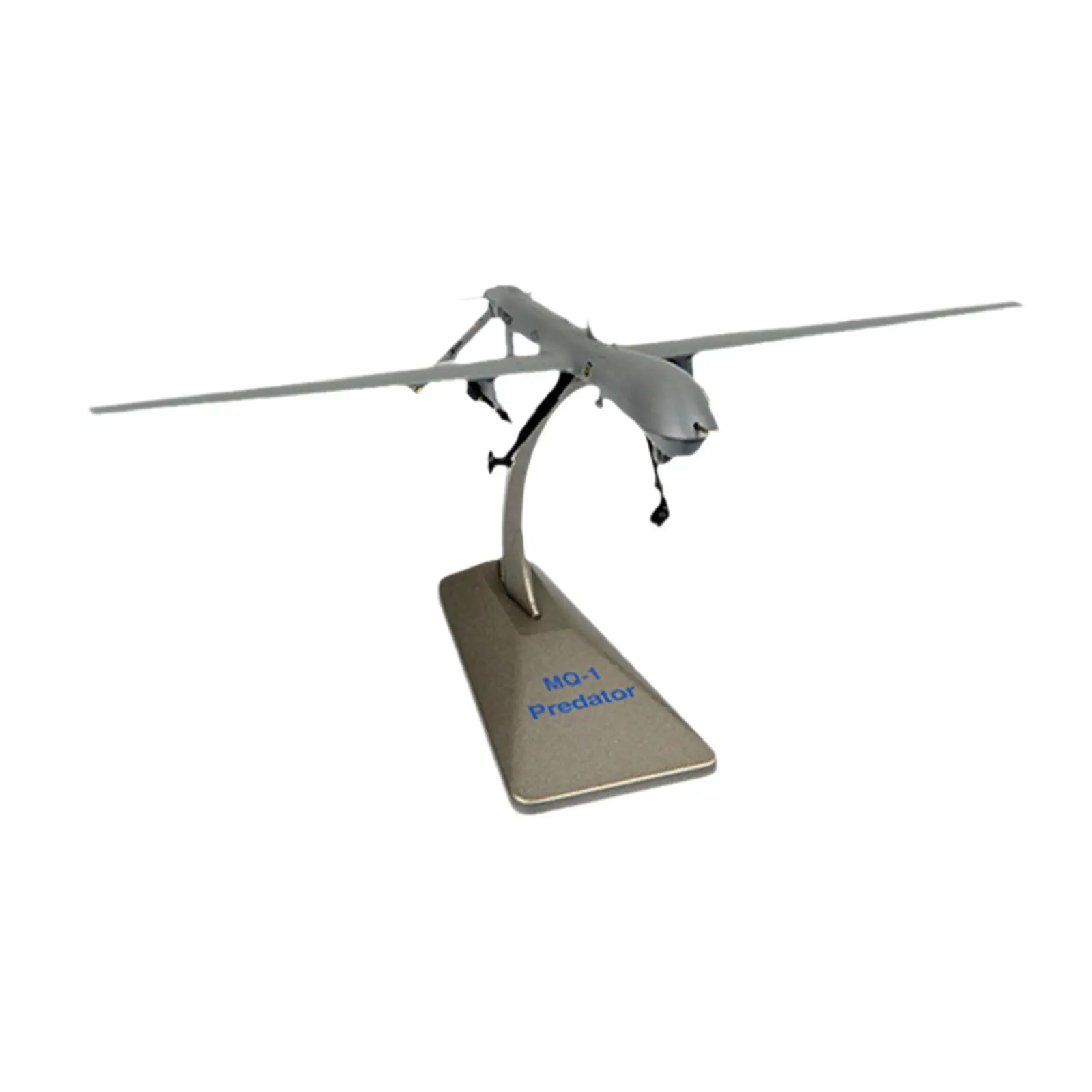 1:72 MQ-1 Aircraft Model with Base Simulation Reconnaissance Aircraft Model Aircraft Model for Shelf Bar Cafes Tabletop Decor