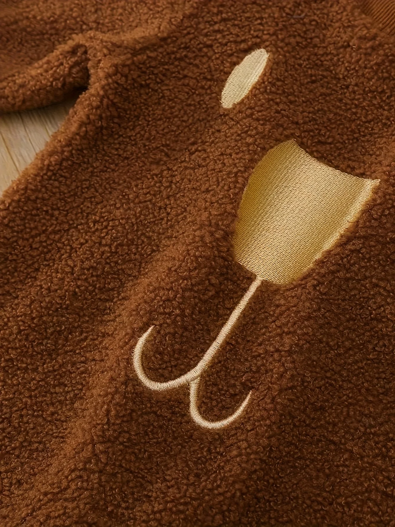 Nette Plüsch Herbst Winter Baby Strampler Langarm Säuglings Kleidung Kleinkind All-in-One Outfit Baby Kleidung