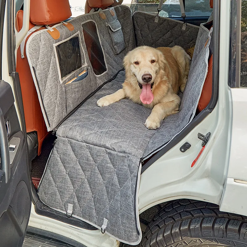 Pet car pad dog  artifact medium and large special  seat rear seat fully enclosed anti-dirty and waterproof