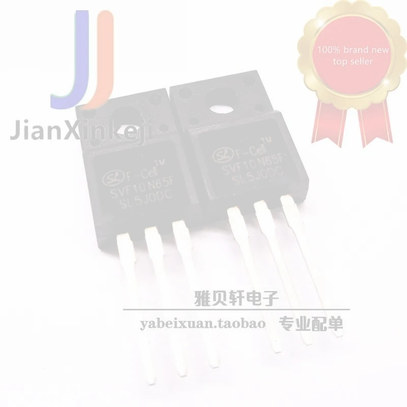 10pcs 100% orginal new SVF8N65F 8N65 power field effect MOS tube 8A 650V straight plug TO-220F connection