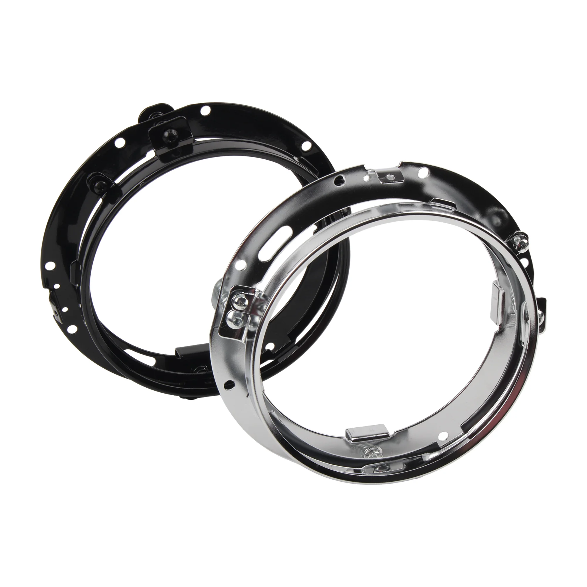 7 Zoll Runder LED-Scheinwerfer-Montagehalterungsring-Adapter für Harley Motorrad Jeep Wrangler Suzuki Samurai Scheinwerfer Modifiziert – Detail 21