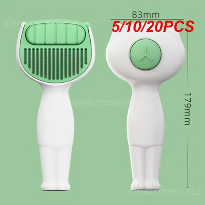 Cepillo de cuidado de mascotas de doble uso, 5/10/20 piezas, elimina el pelo flotante, materiales duraderos antiestáticos, diseño innovador, higiene para mascotas