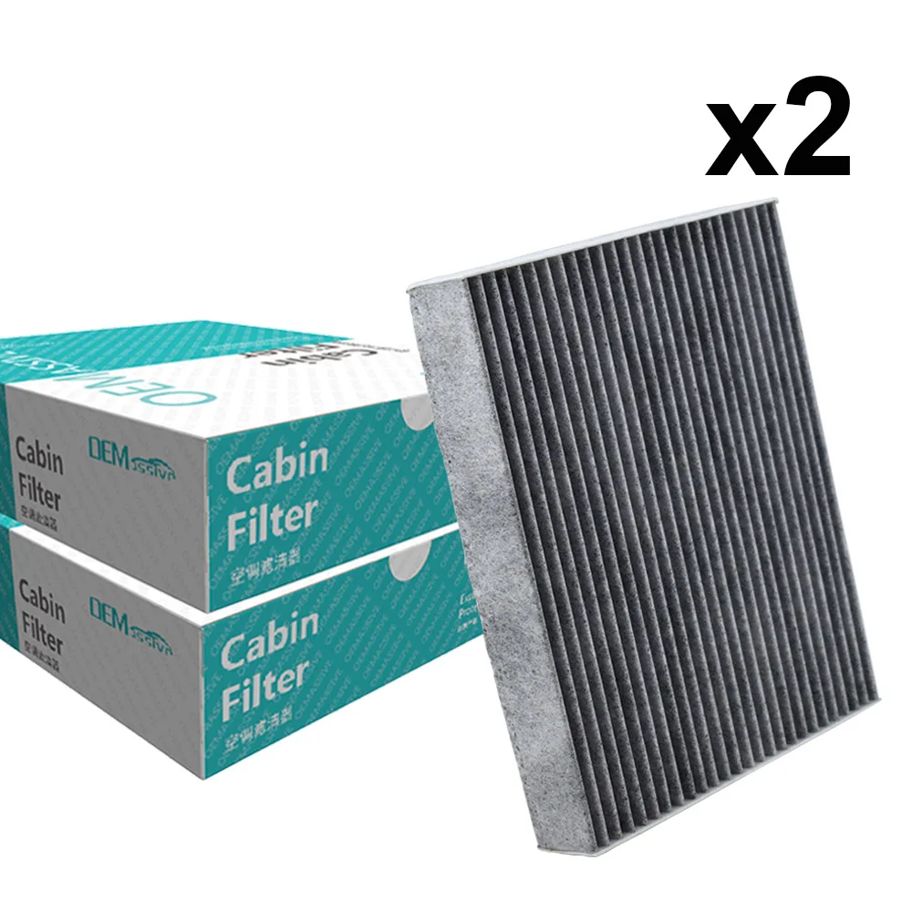 2x Car Pollen Cabin Air Conditioning Filter Activated Carbon DG9H-18D483-BA For Ford Galaxy Mondeo Fusion S-Max 2015 2016 2017