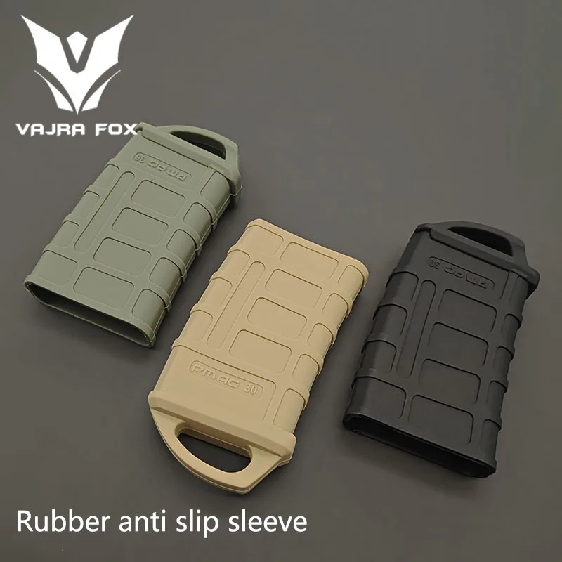 Tactical M4/M16 Fast Magazine Rubber Holster 5.56 Mag Bag Sleeve Rubber Slip Cover Gun Airsoft Cartridge Hunting Accessories