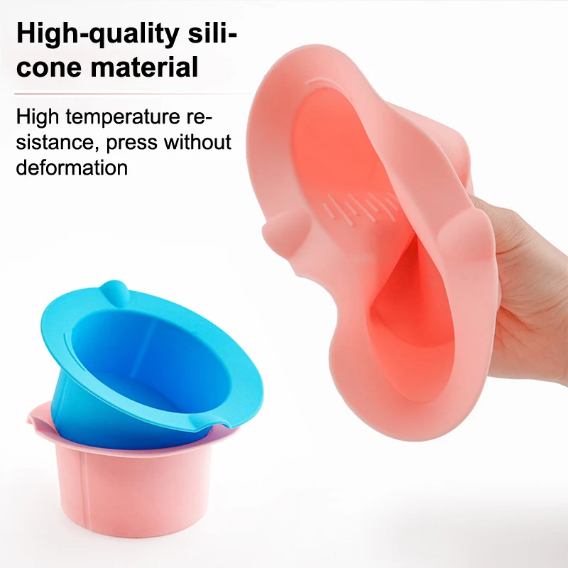 

Wax Warmer Replacement Pot Heat-resisting Silicone Bowls Non-Stick Pan Liner Easy Clean Hair Removal Melting Waxing Bowls