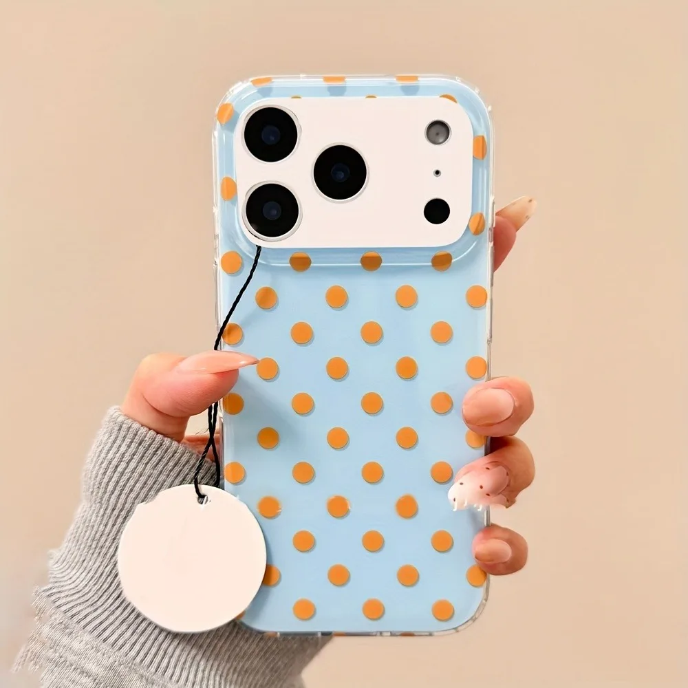 New Fashion Polka Dot Design Phone Case For iPhone 17 Air 16 15 14 13 12 11 Pro Max 16e X XR XS Max 7 8 Plus Shockproof Cover - view 3
