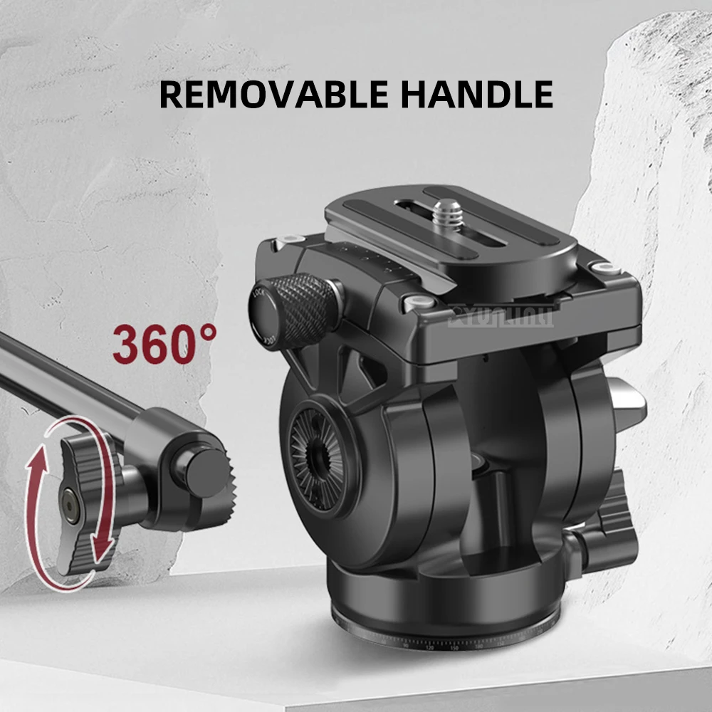 2026 سبائك الألومنيوم كاميرا التصوير الفوتوغرافي gimbal قطب بانورامي ترايبود العالمي الشريحة السكك الحديدية شقة الفم رئيس هيدروليكي