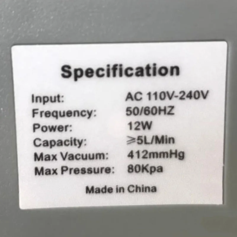 Portable Mini Diaphragm Vacuum Pump for Filtration Liquid Sampling Gas Collection Oil-Free Pressure Pump Microfiltration Pump