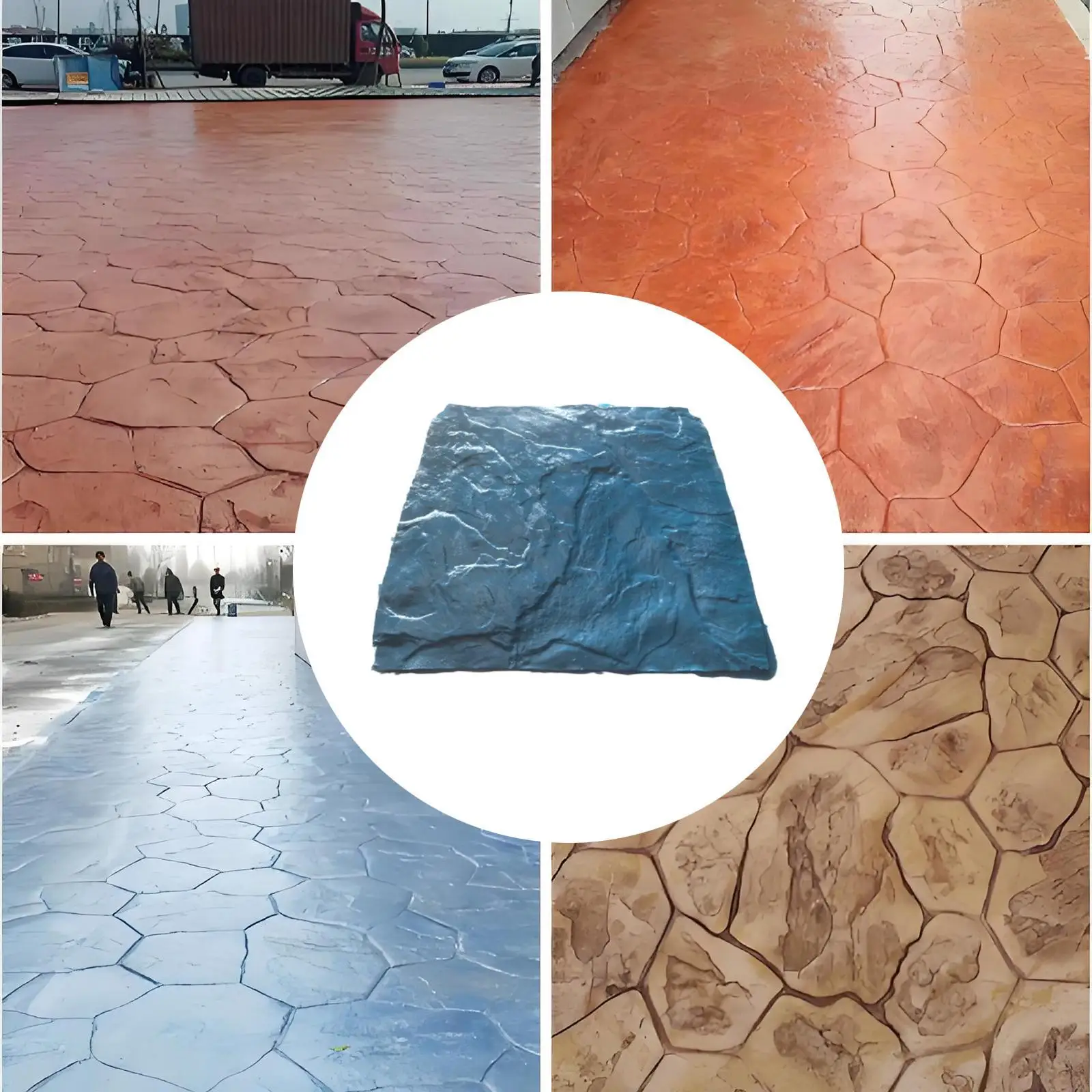 

Concrete Stamping Tool Paving Pattern Maker Stamp Mat for Tiles Yard Outdoor