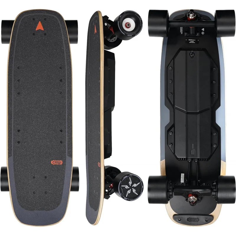 Electric Skateboard with Remote, 28 MPH Top Speed, 11 Miles Range,330 Pounds Max Load, Maple Cruiser for Adults and Teens, Mini5