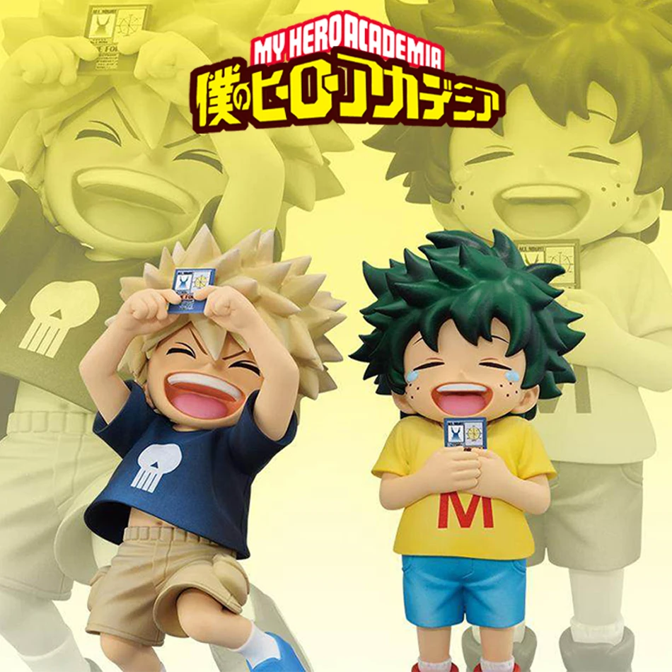 Anime Mein Hero Wissenschaft Figur Kindheit Midoriya Izuku/Kinderheit Bakugou Katsuki Figur PVC Action Figure Ornamente Modell Spielzeug