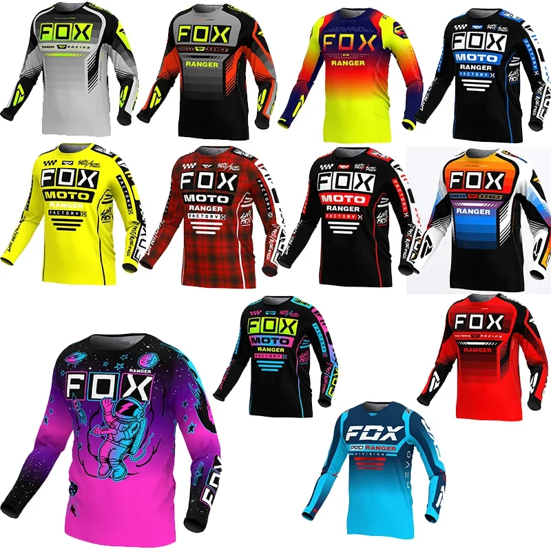 

2024 Racing Downhill Jersey Mountain Bike Motorcycle Cycling Crossmax Shirt Ciclismo Clothes for Men MTB Jersey MX Ranger Fox DH