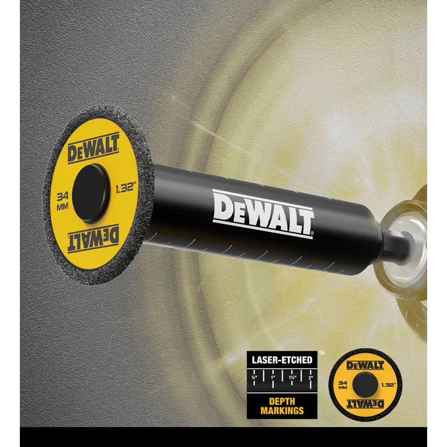 Imagem -02 - Dewalt Dwaipcir Impact Connect Dentro Cortador de Tubos de Pvc com Escala Interna Acessórios de Ferramenta de Corte Auxiliar Multifuncional 34 mm