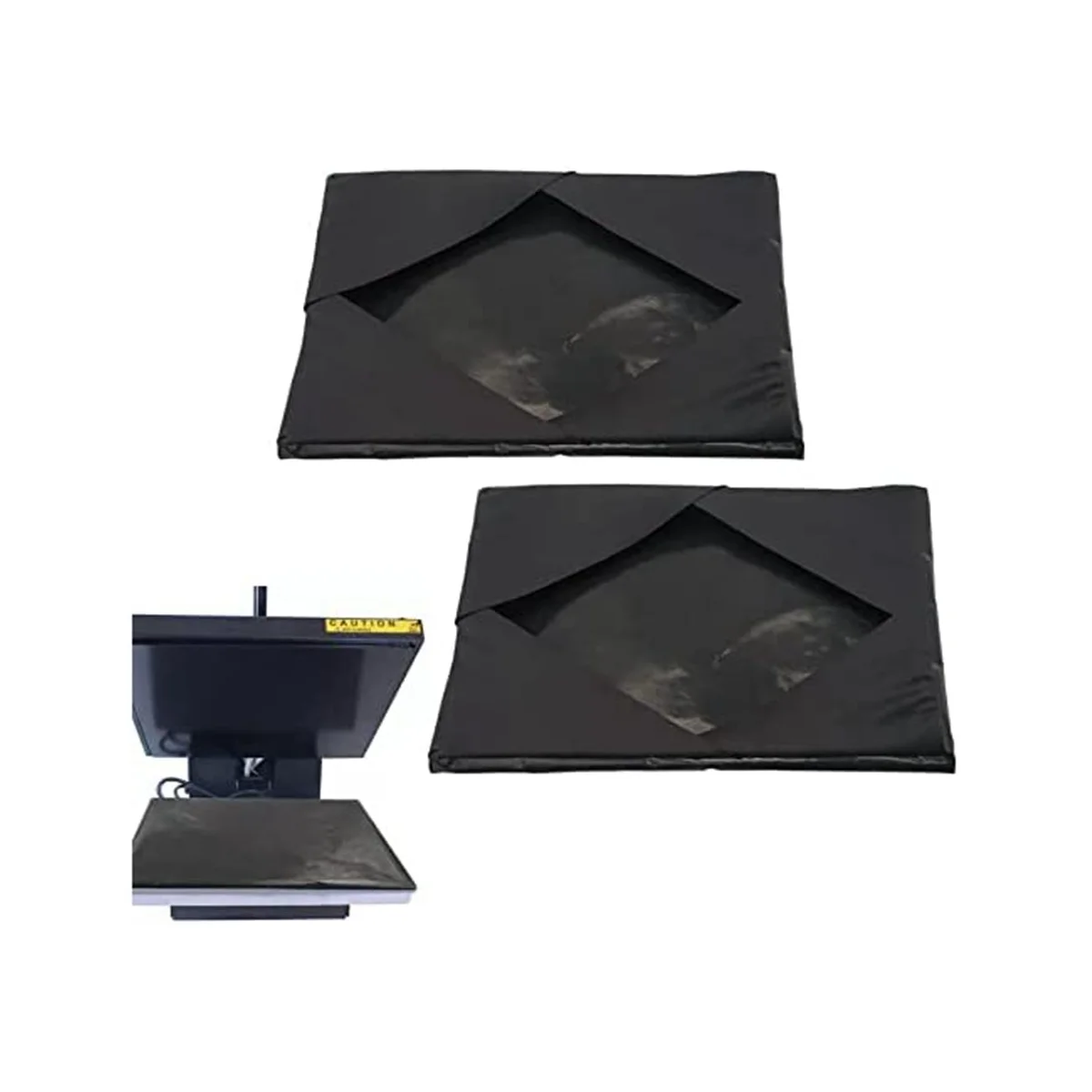 Heat Press Platen Wrap Cover, Heat Press, Placa de aquecimento, Capa protetora, Alta temperatura, Anti-Stick, 2pcs, 15x15In