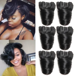 Curly Bundles For Women Burmese Weaving Virgin Human Hair Extensions 100% Curly Human Hair Bundles 6PCS