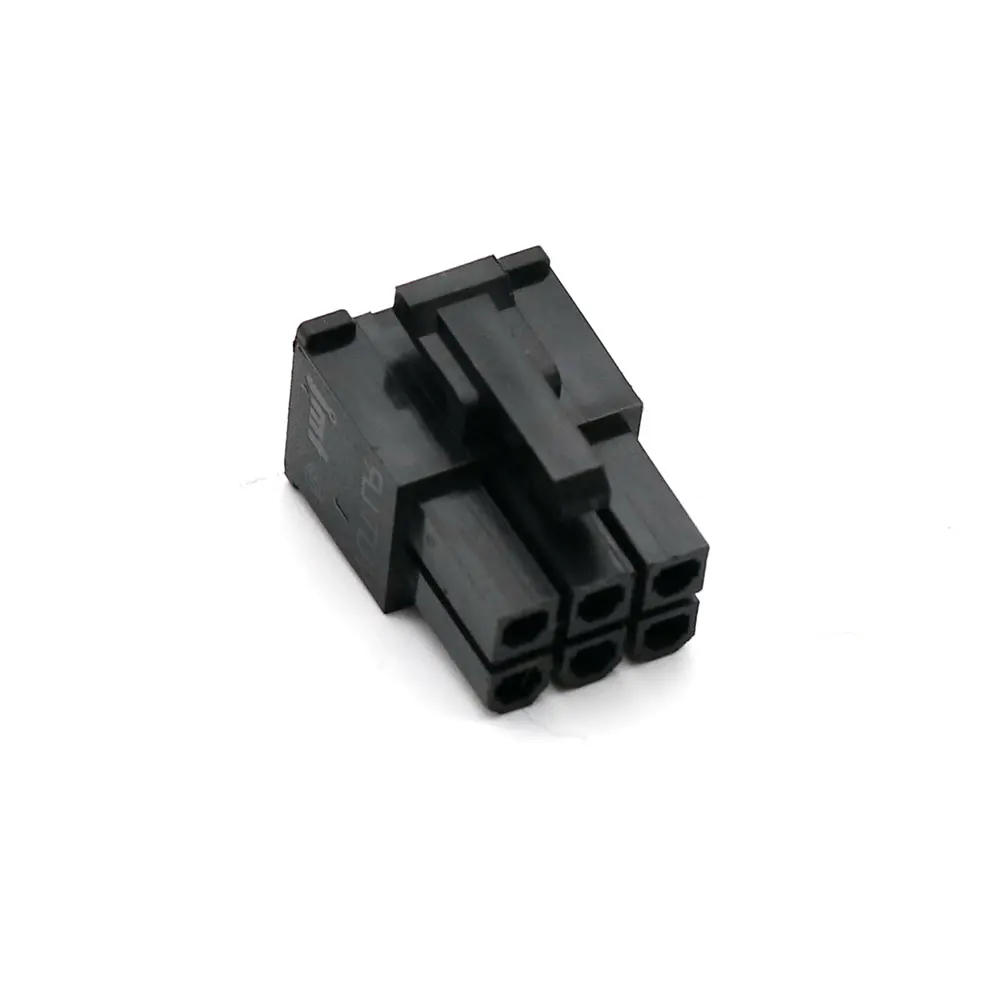 JMT Special 6Pin Male Connector With Terminals 4.2mm SAMA ATX1200 PSU Power Cable Connector Housing DIY