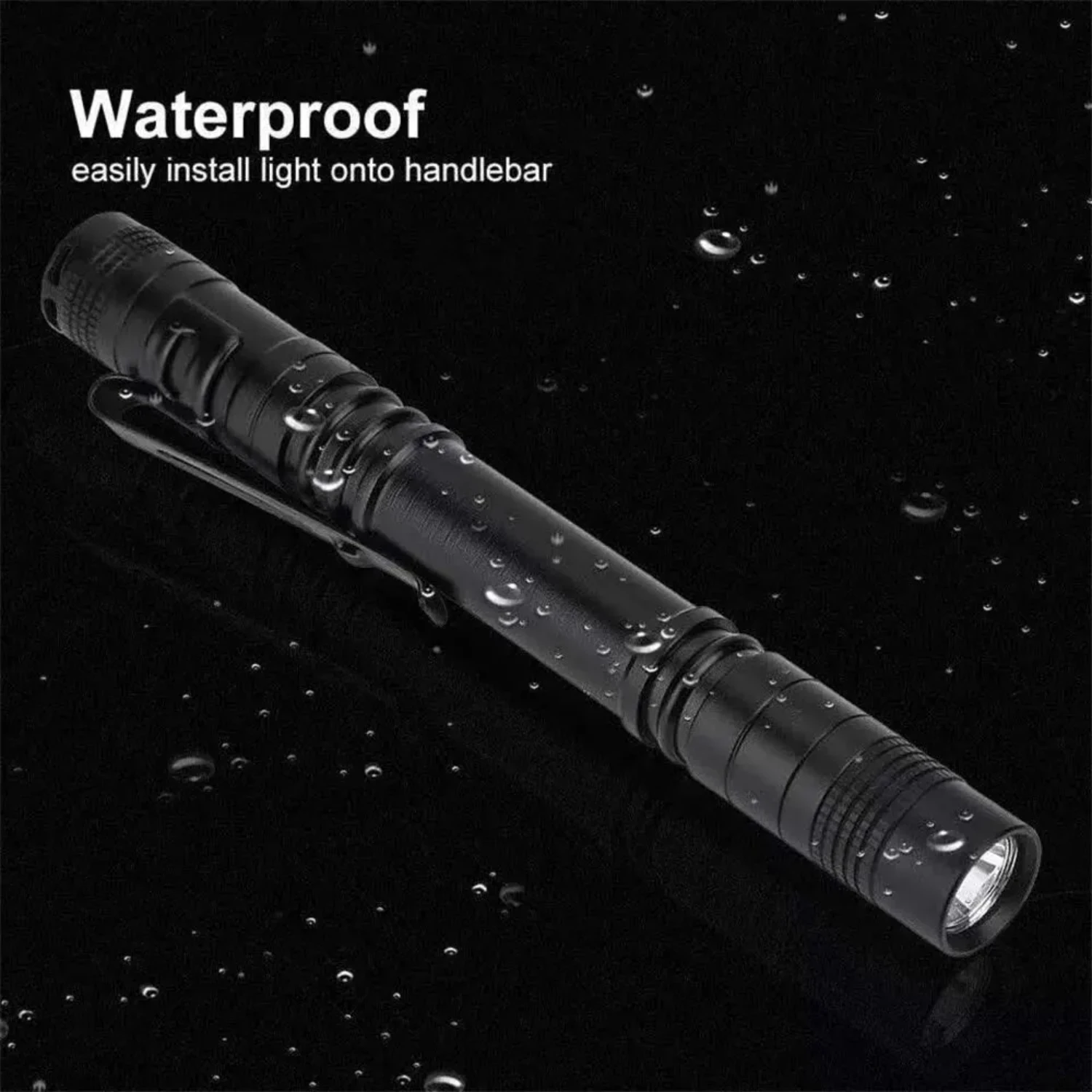 New Pen Mini Portable LED Flashlight Torch Flash Light Battery Hunting Lamp Pocket Flashlights  Camping,Outdoor,Emergency Pack