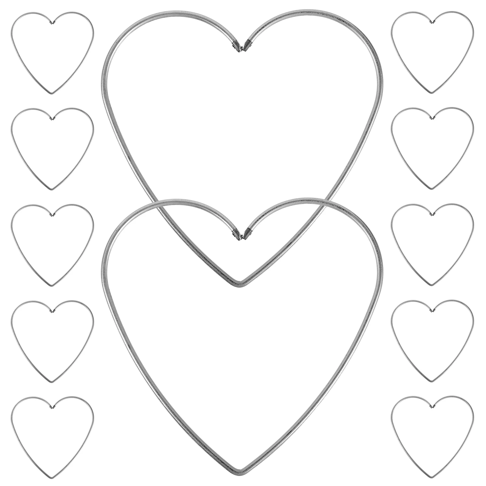 

10pc Heart-Shaped Metal Ring 12Cm Diy Dreamcatcher Hoop For Wall Hanging Decor Craft Home Art Decorations