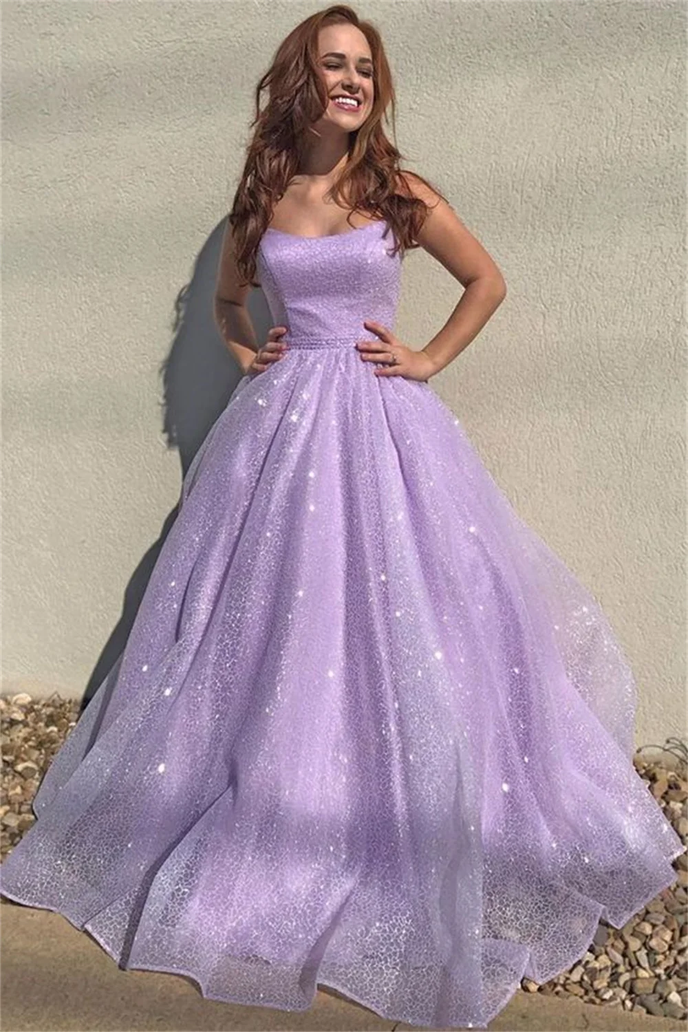 Annie Lavender Purple Prom Dresses Sweet Glitter Tulle Prom Dress Special Occasion Party Dresses 2024Vestidos De Fiesta