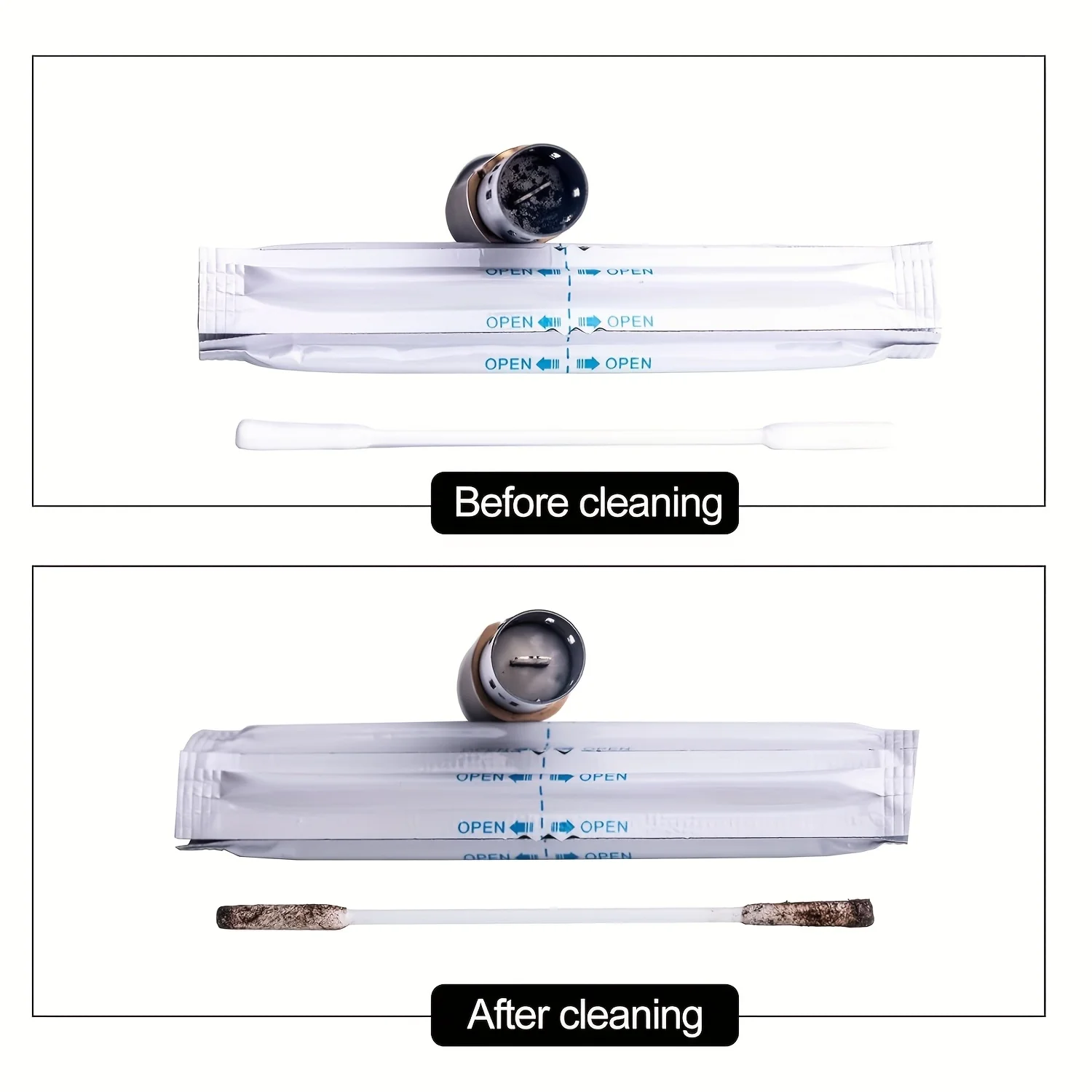 100pcs/lot Cleaning Tools Cleaning Stick For IQOS 3 DUO Ilima/Ilima I/One/Prime with Double-Ended Tips, Individually Sealed