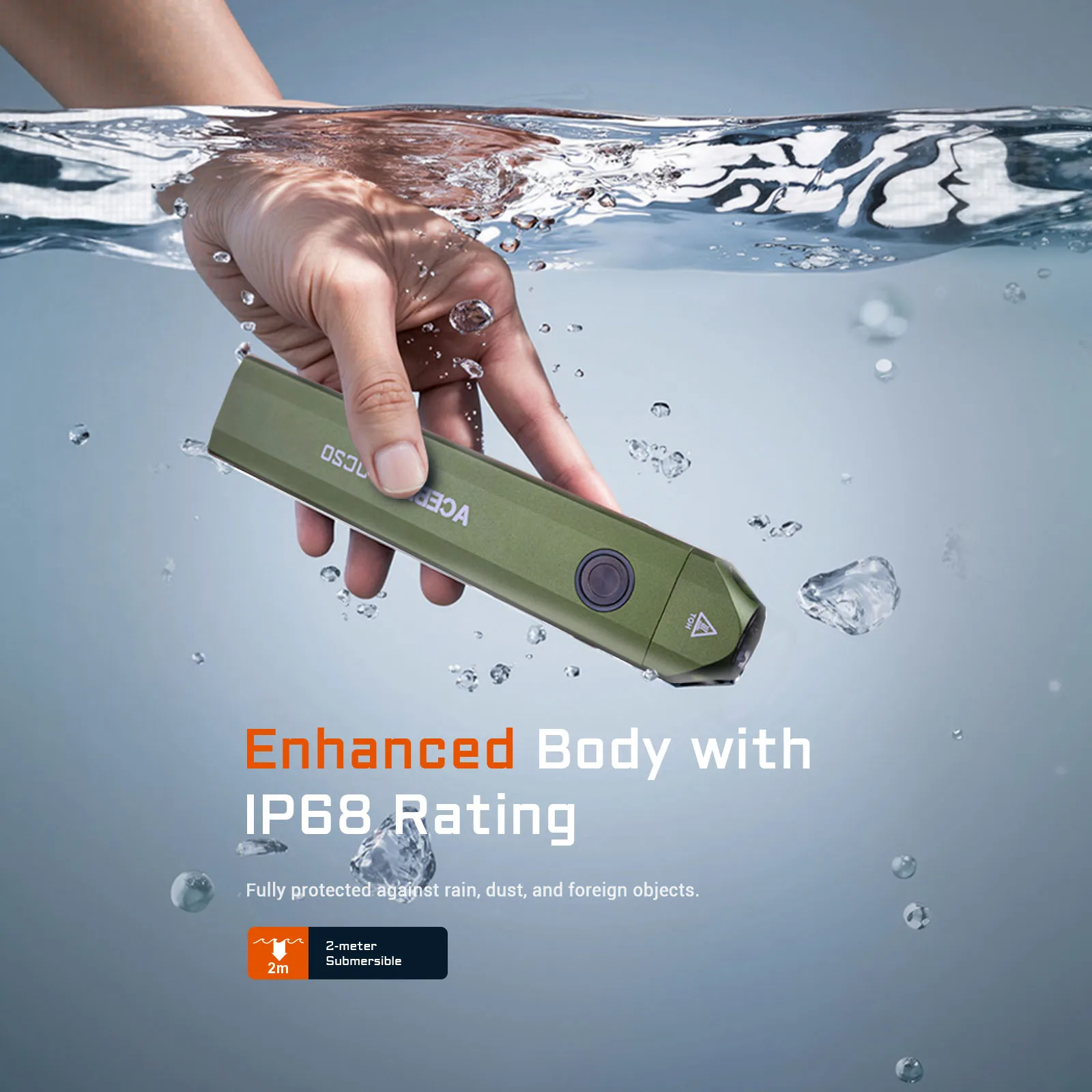 ACEBEAM UC20 Rechargeable Flashlight DC Flat With Red Light UV And White LED 1000 Lumens Portable Pocket Lights LED Torch