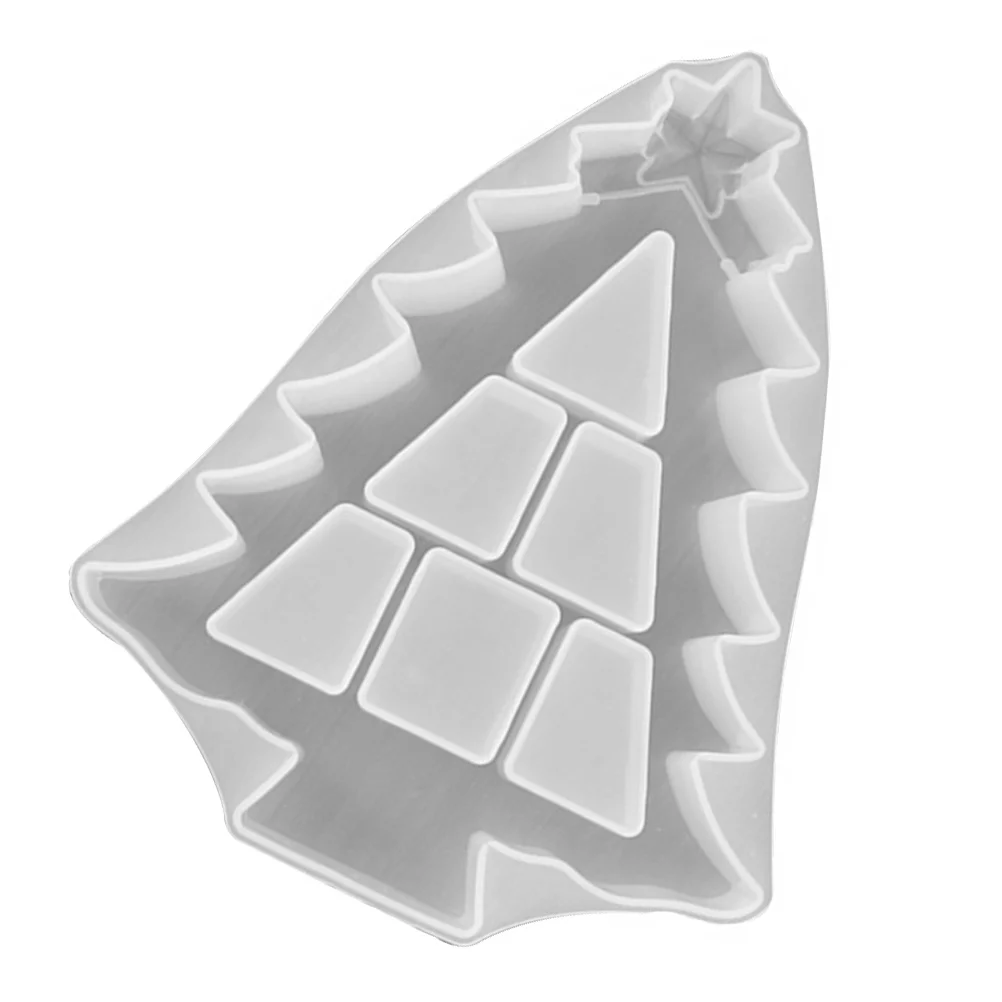 

NOLITOY Silicone Mold for Resin Jewelry Christmas Tree Cake Soap Craft Storage Box UV Resin Art Craft Kit