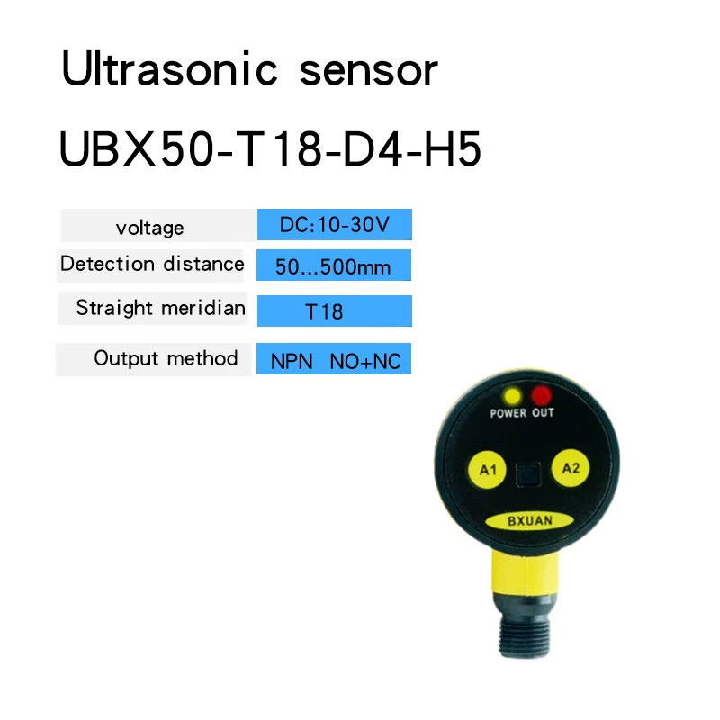 High Precision T30 500mm Ultrasonic Distance Sensor Analog Sensor 4-20mA/0-10V/NPN/PNP Proximity Switch Sensor