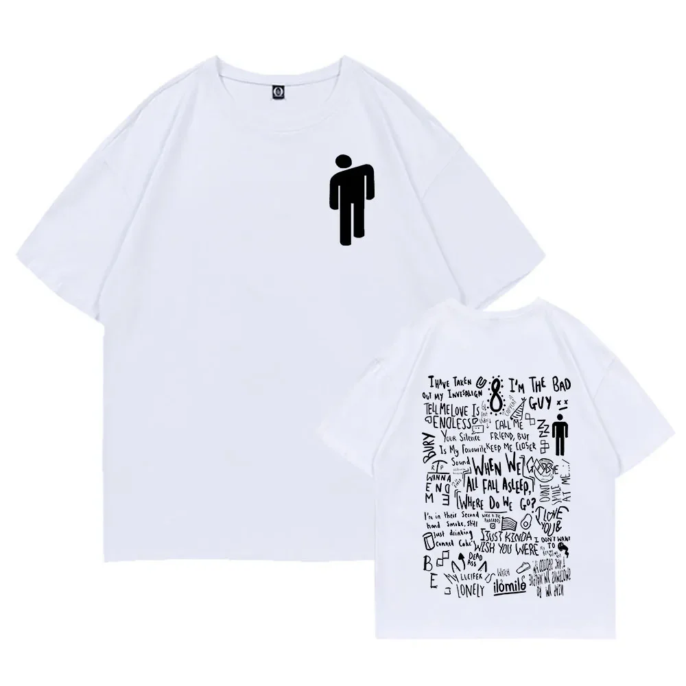 

2025 Music album Graphic Print Summer T-shirt Fashion trend Loose casual comfortable 100% cotton round neck short-sleevedT-shirt